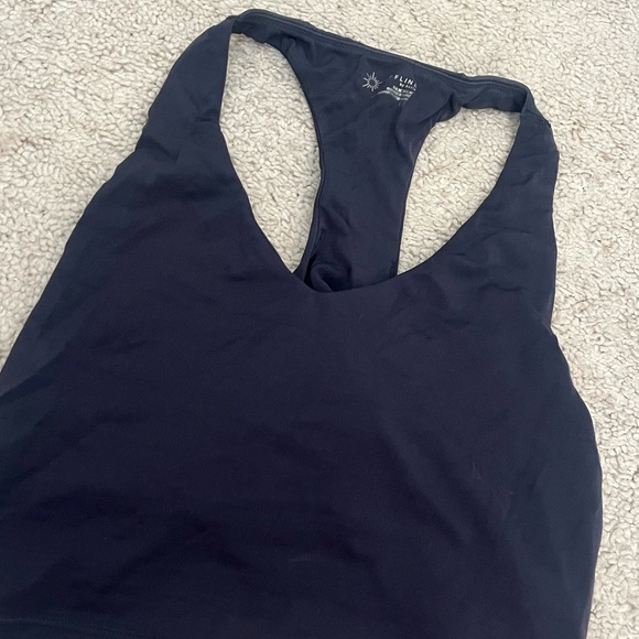Women's Navy Sports Bra - Picture 3 of 4